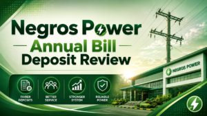 Negros Power annual Bill Deposit Review