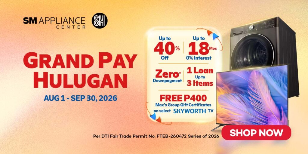 Upgrade your home easily with the Grand Pay Hulugan Promo--a collaboration between Home Credit and SM Appliance.