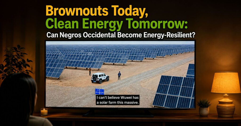 clean energy - can negros occidental become energy resilient - solar farms in Wuwei China