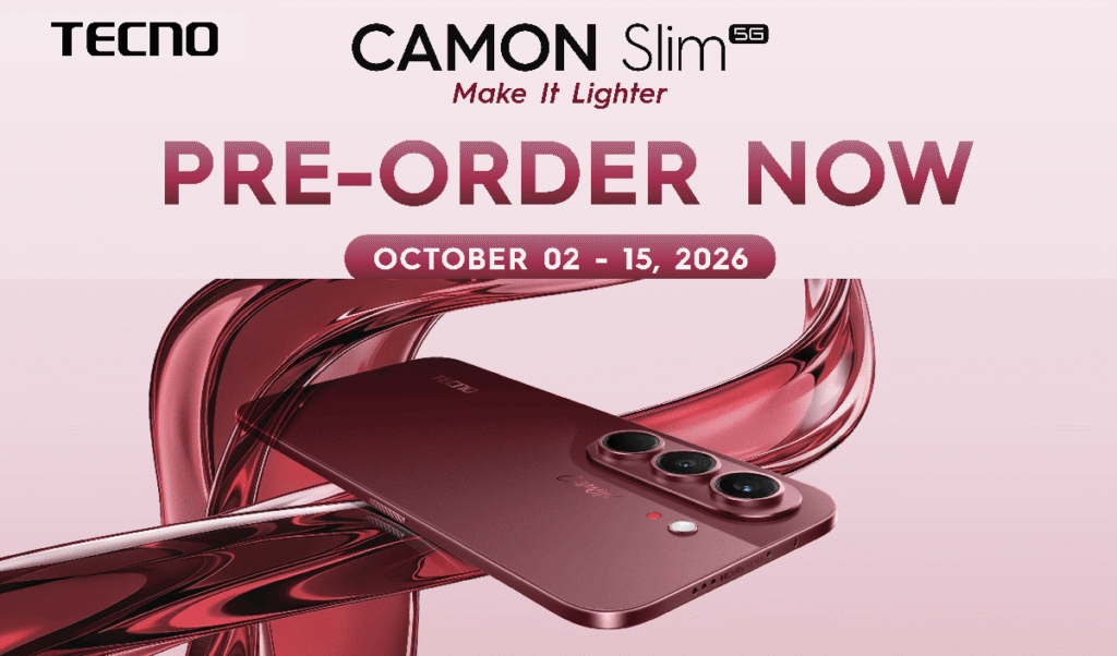 TECNO CAMON SLIM PRE-ORDER